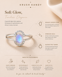 Luna Halo Opal Ring