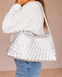 Luna Woven Shoulder Handbag | 2 Colors