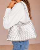 Luna Woven Shoulder Handbag | 2 Colors