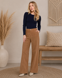 Luxe Ribbed Long Sleeve Crew Sweater