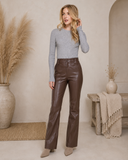 Luxe Ribbed Long Sleeve Crew Sweater