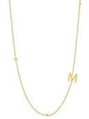 Cubic Zirconia Letter Minimalist Necklace-Necklaces-Krush Kandy, Women's Online Fashion Boutique Located in Phoenix, Arizona (Scottsdale Area)