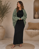 MONO B Open Front Dolman-Sleeved Shawl