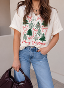 Merry Christmas Tree & Bow T-Shirt