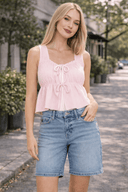 Mid Rise Comfort Bermuda Shorts