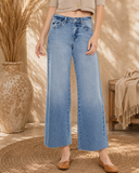 Mid Rise Wide Leg