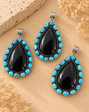 Midnight Sky Turquoise Halo Pendant.png