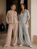 Mineral Wash Eyelet Tie Hem Joggers