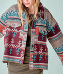 Boho Aztec Jacket-Jackets-Krush Kandy, Women's Online Fashion Boutique Located in Phoenix, Arizona (Scottsdale Area)
