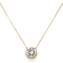 Large Round Circle Cut Sterling Silver Necklace-Necklaces-Rae Collective, Women's Online Fashion Boutique Located in Phoenix, Arizona (Scottsdale Area)