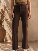 Mocha Muse Patch Pocket Flare Jeans