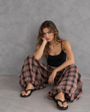 Wrenley Vintage Plaid Balloon Silhouette Pants