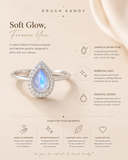 Moon Dew Teardrop Opal Ring