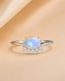 Moonbeam Blossom Opal Ring