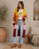 Multi Striped Sweater Cardigan