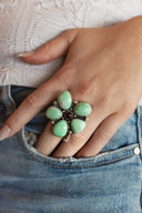 Desert Blossom Petal Statement Ring S.No 31