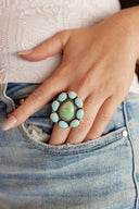 Prairie Petal Halo Statement Ring S.No 41