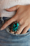 High Desert Shadowstone Concho Ring S.No 42