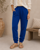 Navy Bow Joggers