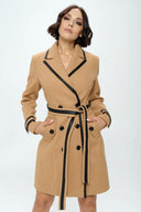 Faux Leather Belted Wool Coat-Coats-Krush Kandy, Women's Online Fashion Boutique Located in Phoenix, Arizona (Scottsdale Area)