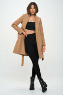 Classic Belted Vegan Wool Coat-Coats-Krush Kandy, Women's Online Fashion Boutique Located in Phoenix, Arizona (Scottsdale Area)