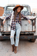 Cool As Ice Long Sleeve Plaid Top | S-2X, 3 Colors!-Long Sleeve Tops-Rae Collective, Women's Online Fashion Boutique Located in Phoenix, Arizona (Scottsdale Area)