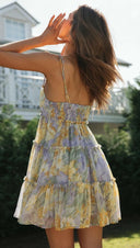 Dreamy Floral Mini Dress-Dresses-Krush Kandy, Women's Online Fashion Boutique Located in Phoenix, Arizona (Scottsdale Area)