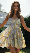 Dreamy Floral Mini Dress-Dresses-Krush Kandy, Women's Online Fashion Boutique Located in Phoenix, Arizona (Scottsdale Area)