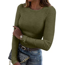 Basic Everyday Ribbed Long Sleeve Top-Long Sleeve Tops-Krush Kandy, Women's Online Fashion Boutique Located in Phoenix, Arizona (Scottsdale Area)