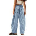 Luxe Contrast Stitching Wide Leg Pants-Pants-Krush Kandy, Women's Online Fashion Boutique Located in Phoenix, Arizona (Scottsdale Area)