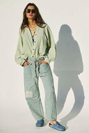 Easy Days Patchwork Railroad Striped Pants-Pants-Krush Kandy, Women's Online Fashion Boutique Located in Phoenix, Arizona (Scottsdale Area)