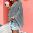 Cozy Chic Open Knit Sweater-Tops-Krush Kandy, Women's Online Fashion Boutique Located in Phoenix, Arizona (Scottsdale Area)