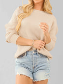 Long Sleeve Cutout Sweater-Sweaters-Krush Kandy, Women's Online Fashion Boutique Located in Phoenix, Arizona (Scottsdale Area)