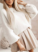 Cozy Knit Multi Bow Sweater-Sweaters-Krush Kandy, Women's Online Fashion Boutique Located in Phoenix, Arizona (Scottsdale Area)