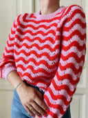 Into The Groove Long Sleeve Knit Sweater-Sweaters-Krush Kandy, Women's Online Fashion Boutique Located in Phoenix, Arizona (Scottsdale Area)