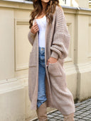 Long Knit Pocket Cardigan-Cardigans-Krush Kandy, Women's Online Fashion Boutique Located in Phoenix, Arizona (Scottsdale Area)