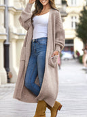 Long Knit Pocket Cardigan-Cardigans-Krush Kandy, Women's Online Fashion Boutique Located in Phoenix, Arizona (Scottsdale Area)