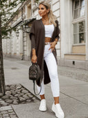 Coffee Date Long Knit Cardigan-Cardigan-Krush Kandy, Women's Online Fashion Boutique Located in Phoenix, Arizona (Scottsdale Area)