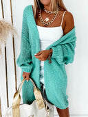 Blue Razz Kandy Coated Knit Cardigan-Cardigan-Krush Kandy, Women's Online Fashion Boutique Located in Phoenix, Arizona (Scottsdale Area)