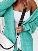Blue Razz Kandy Coated Knit Cardigan-Cardigan-Krush Kandy, Women's Online Fashion Boutique Located in Phoenix, Arizona (Scottsdale Area)