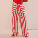 Free Spirit Stripe Wide Leg Pants-Pants-Krush Kandy, Women's Online Fashion Boutique Located in Phoenix, Arizona (Scottsdale Area)