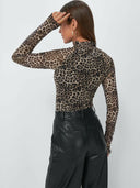 Wild Instinct Mesh Long Sleeve Top-Tops-Krush Kandy, Women's Online Fashion Boutique Located in Phoenix, Arizona (Scottsdale Area)