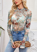 Sheer Floral Long Sleeve Top-Cardigan-Krush Kandy, Women's Online Fashion Boutique Located in Phoenix, Arizona (Scottsdale Area)