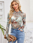 Sheer Floral Long Sleeve Top-Cardigan-Krush Kandy, Women's Online Fashion Boutique Located in Phoenix, Arizona (Scottsdale Area)