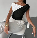 Yin & Yang Off The Shoulder Top-Tops-Krush Kandy, Women's Online Fashion Boutique Located in Phoenix, Arizona (Scottsdale Area)