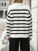 Coastal Stripes Knit Sweater-Sweaters-Krush Kandy, Women's Online Fashion Boutique Located in Phoenix, Arizona (Scottsdale Area)