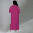 Set The Tone Open Long Knit Pocket Cardigan-Cardigans-Krush Kandy, Women's Online Fashion Boutique Located in Phoenix, Arizona (Scottsdale Area)