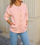 Button Up Cardigan-Tops-Krush Kandy, Women's Online Fashion Boutique Located in Phoenix, Arizona (Scottsdale Area)