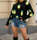 Lemon Lush Sweater-Tops-Krush Kandy, Women's Online Fashion Boutique Located in Phoenix, Arizona (Scottsdale Area)