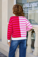 Half Way There Stripe Sweater-Tops-Krush Kandy, Women's Online Fashion Boutique Located in Phoenix, Arizona (Scottsdale Area)
